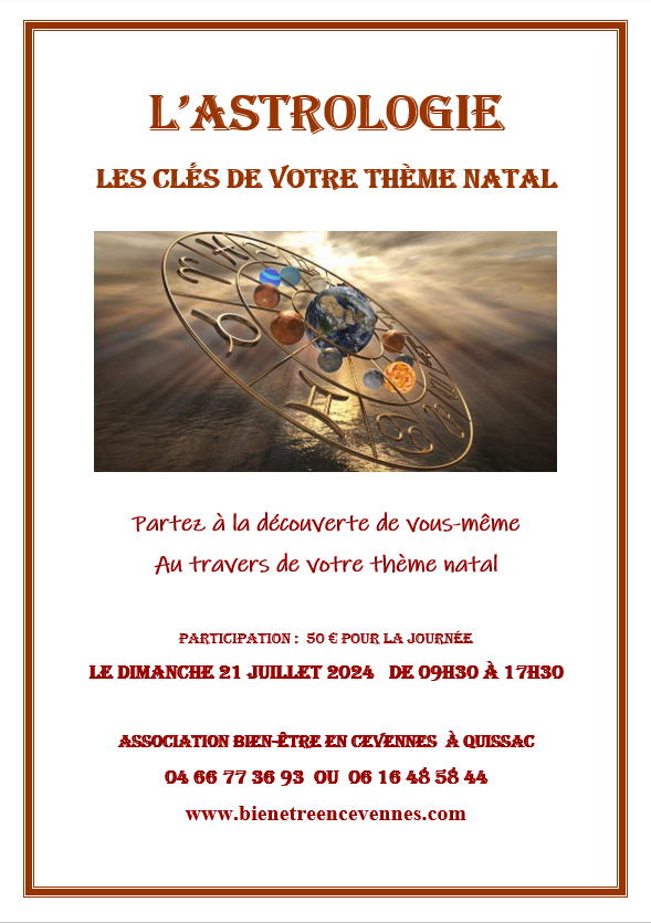 Affiche astrologie juillet 2024