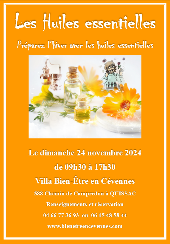 Affiche huiles essentielles novembre 2024